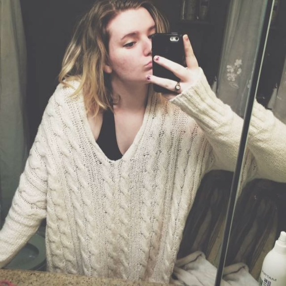 free people Sweaters - oversized free people white sweater